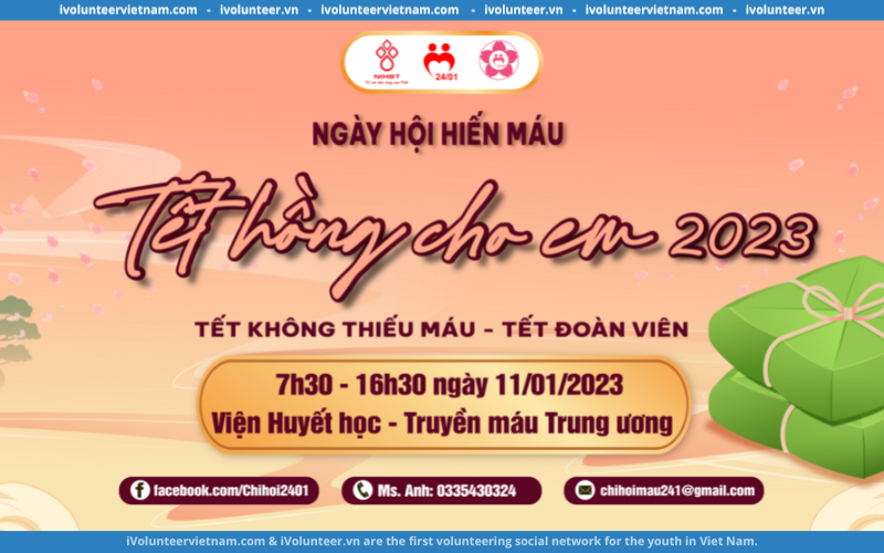 Chương Trình Hiến Máu Tết Hồng Cho Em 2023 Mở Đơn Đăng Ký Tham Gia