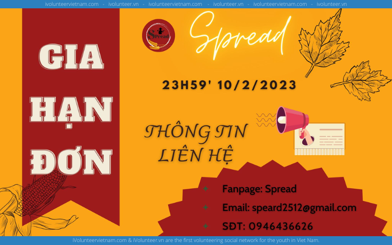 Dự Án Phi Lợi Nhuận Spread Mở Đơn Tuyển Thành Viên Bổ Sung