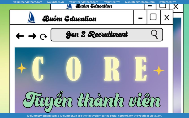 Dự Án Buồm Chính Thức Mở Đơn Tuyển Core Team Gen 2