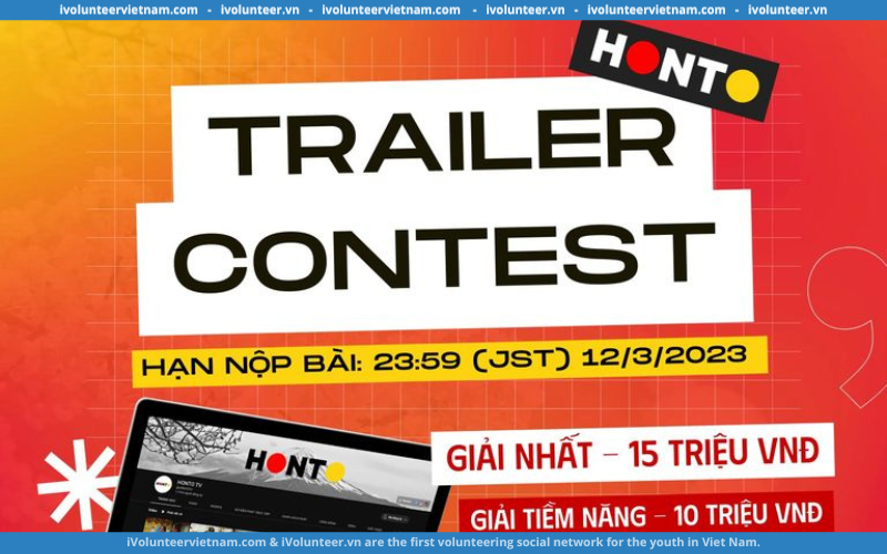 Cuộc Thi Honto TV Trailer Mở Đơn Đăng Ký Tham Gia Với Nhiều Giải Thưởng Giá Trị