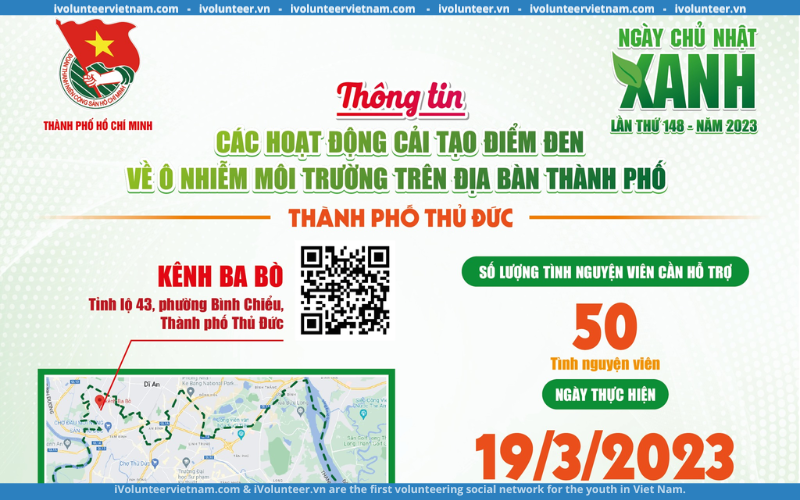 Dự Án Ngày Chủ Nhật Xanh Tuyển Tình Nguyện Viên Tham Gia Cải Tạo Điểm Đen Ở Thành Phố Hồ Chí Minh