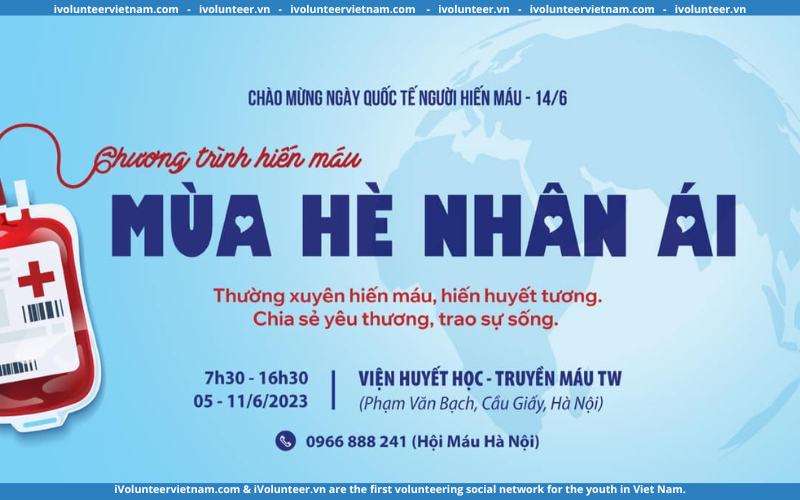 Sự Kiện Hiến Máu Mùa Hè Nhân Ái 2023 Tại Viện Huyết Học – Truyền Máu Trung Ương Thành Phố Hà Nội