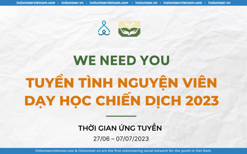 Dự Án Giáo Dục ‘Tây Tiến’ Tuyển Tình Nguyện Viên Dạy Học Chiến Dịch