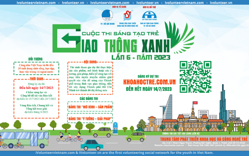 Trung Tâm Phát Triển Khoa Học Và Công Nghệ Trẻ Phát Động Cuộc Thi Sáng Tạo Trẻ Giao Thông Xanh Lần 6 – Năm 2023