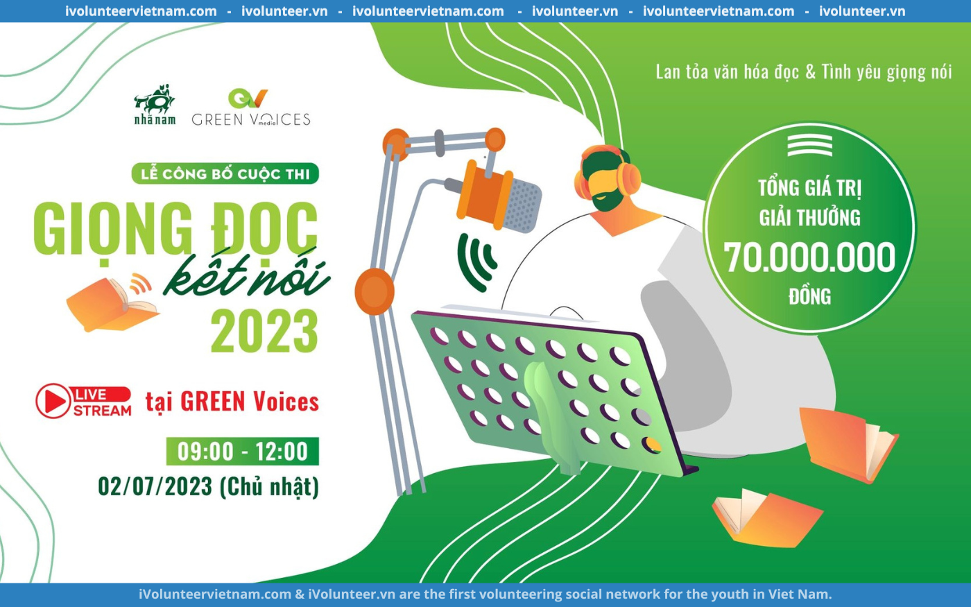 Nhà Sách Nhã Nam Và Green Voices Tổ Chức Cuộc Thi Giọng Đọc Kết Nối 2023 