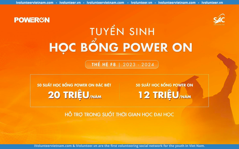 Chương Trình Phi Lợi Nhuận Power On Trao Tặng 100 Suất Học Bổng Cho Sinh Viên Lần Thứ 8