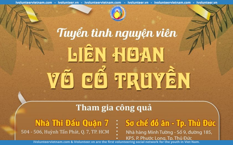 Chúng Thanh Niên Phật Tử Phật Quang Tuyển Tình Nguyện Viên Hỗ Trợ Các Công Tác Liên Hoan Võ Cổ Truyền