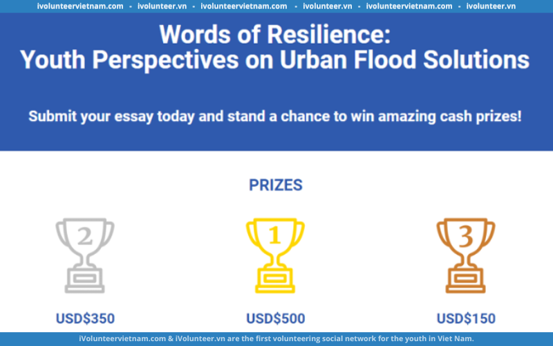 Cơ Hội Nhận 500 USD Từ Cuộc Thi Viết Luận Về Vấn Đề Lũ Lụt Đô Thị: Y4DRR Essay Competition 2023