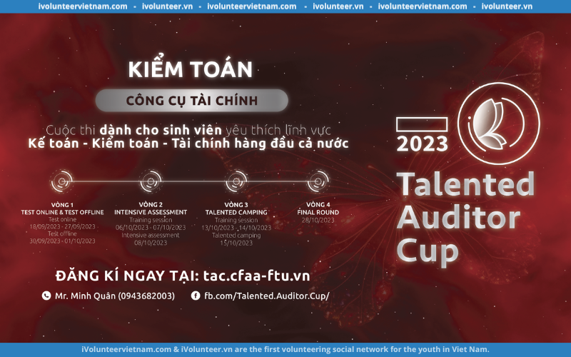 Cuộc Thi Talented Auditor Club – Kiểm Toán Viên Tài Năng 2023 Chính Thức Mở Đơn Đăng Ký Tham Gia