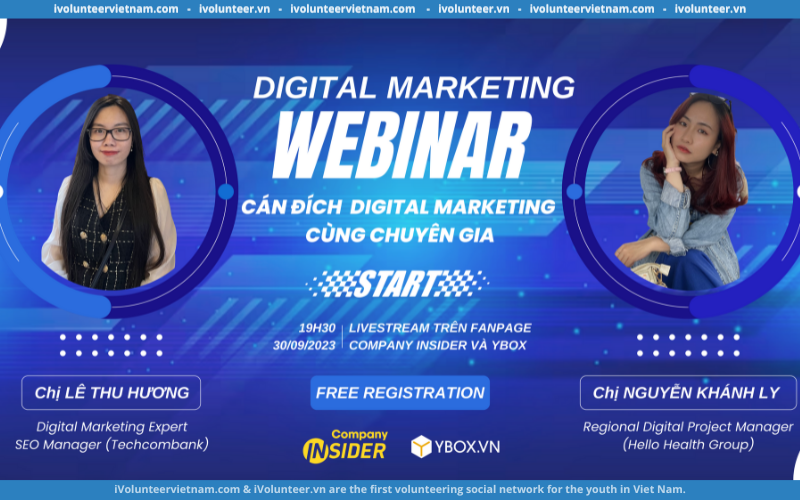 Webinar “Cán Đích Digital Marketing Cùng Chuyên Gia” Cùng Dự Án Hướng Nghiệp Company Insider