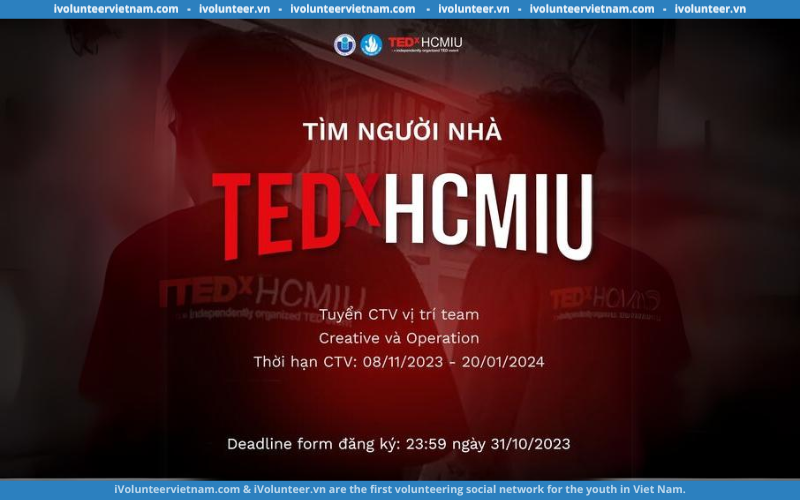 Tổ Chức TEDx HCMIU Chính Thức Mở Đơn Tuyển Cộng Tác Viên Dự Án