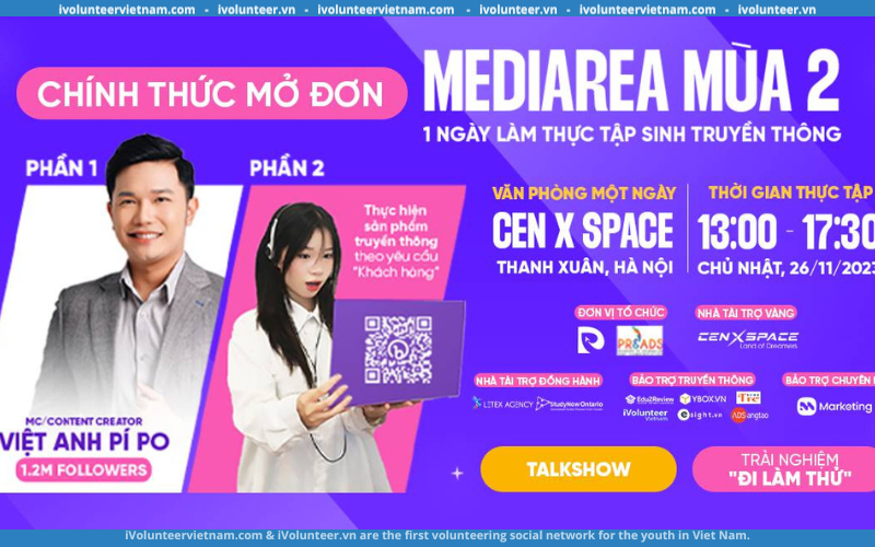 Mediarea Mùa 2 Chính Thức Mở Đơn Đăng Ký Trải Nghiệm Một Ngày Làm Thực Tập Sinh Truyền Thông