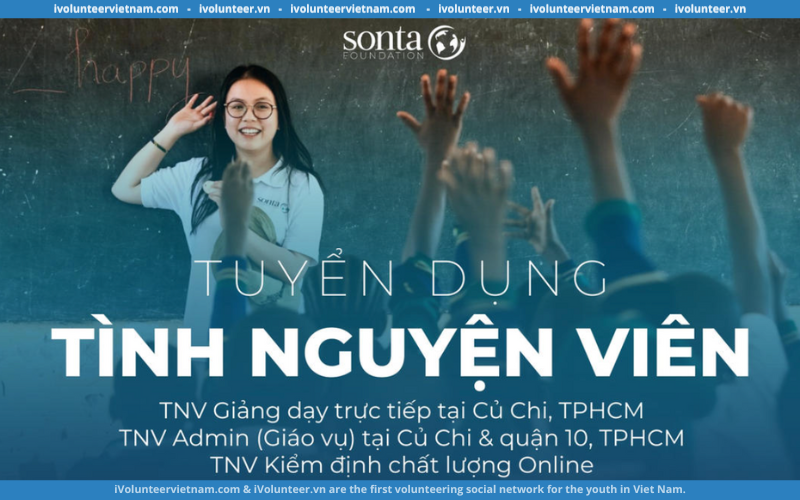 SonTa Foundation Tuyển Tình Nguyện Viên Dự Án Lớp Tiếng Anh Chất Lượng Cao Miễn Phí Tháng 11/2023