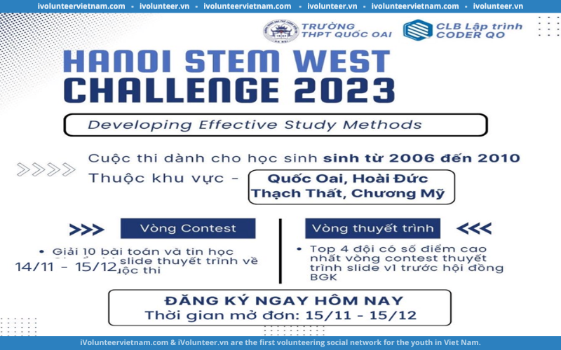 Cuộc Thi HanoiSTEM West Challenge Chính Thức Mở Đơn Đăng Ký