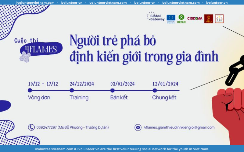 Cuộc Thi “Người Trẻ Phá Bỏ Định Kiến Giới Trong Gia Đình” Mở Đơn Đăng Ký Tham Gia