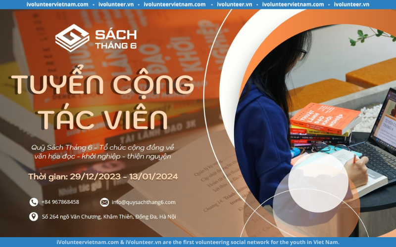 Quỹ Sách Tháng 6 Chính Thức Mở Đơn Tuyển Cộng Tác Viên