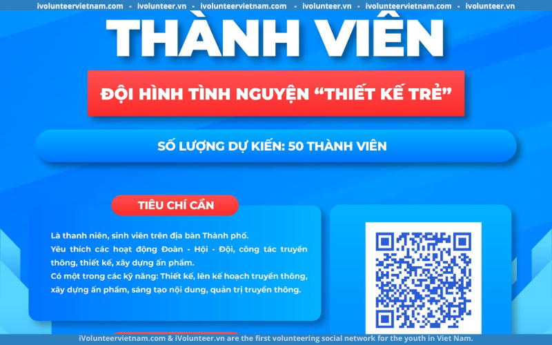 Thành Đoàn Thành Phố Hồ Chí Minh Tuyển Thành Viên Đội Hình Tình Nguyện “Thiết Kế Trẻ” 2024