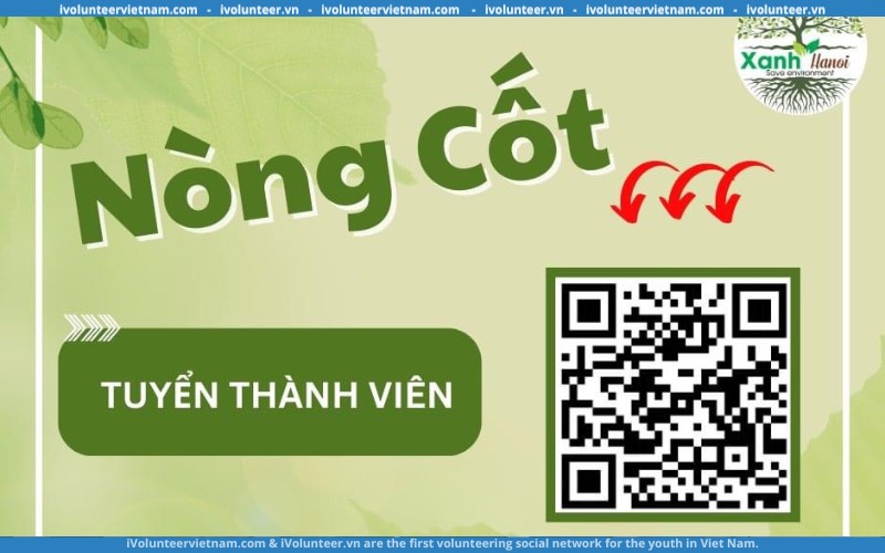 Tổ Chức Tình Nguyện Xanh Hà Nội Tuyển Thành Viên Nòng Cốt