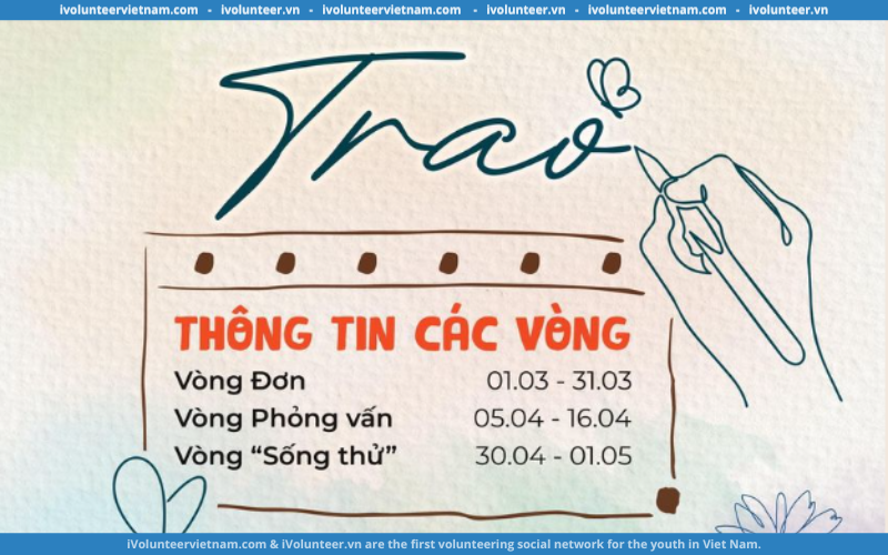 Chiến Dịch DOP 2024 – “Trao” Mở Đơn Tuyển Tình Nguyện Viên