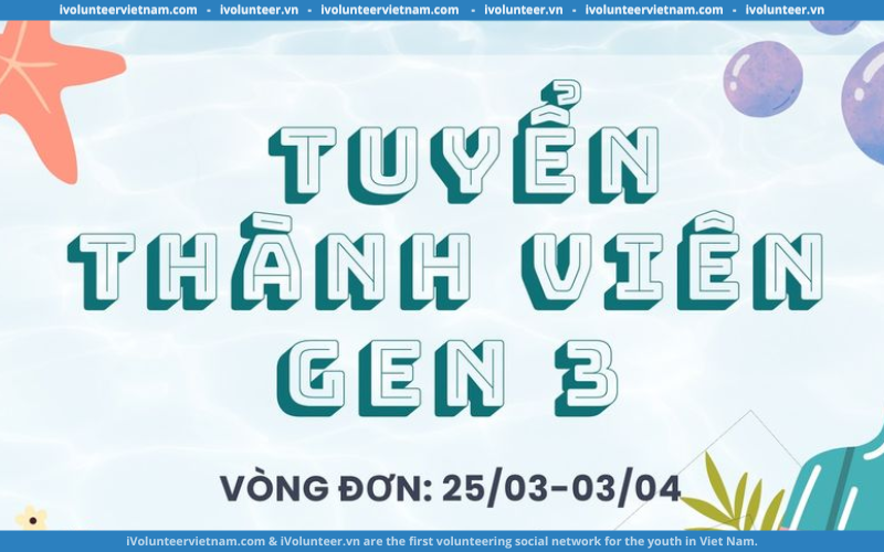 Câu Lạc Bộ Tiếng Anh CLCE Mở Đơn Tuyển Thành Viên Gen 3