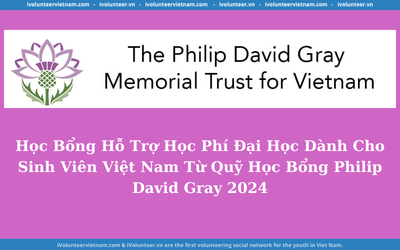 Học Bổng Hỗ Trợ Học Phí Đại Học Dành Cho Sinh Viên Việt Nam Từ Quỹ Học Bổng Philip David Gray 2024