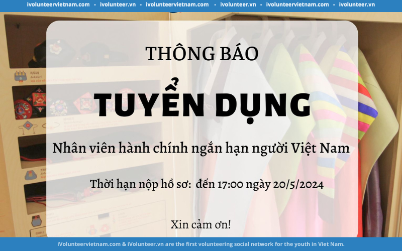 Trung Tâm Văn Hóa Hàn Quốc Tại Việt Nam Tuyển Dụng Nhân Viên Hành Chính