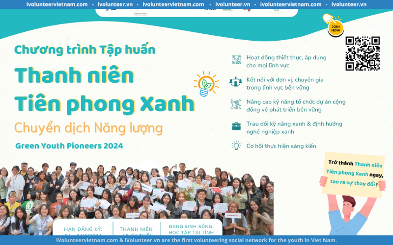 Green Youth Pioneers Chính Thức Mở Đơn Tham Gia Tập Huấn Thanh Niên Tiên Phong Xanh