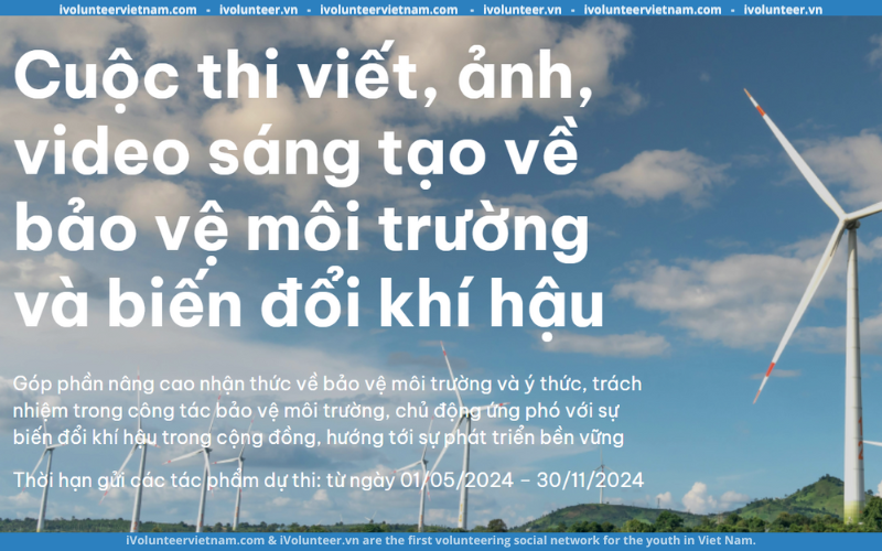 Cuộc Thi Viết, Ảnh, Video Sáng Tạo Về Bảo Vệ Môi Trường Và Biến Đổi Khí Hậu Từ Báo Tiền Phong Năm 2024