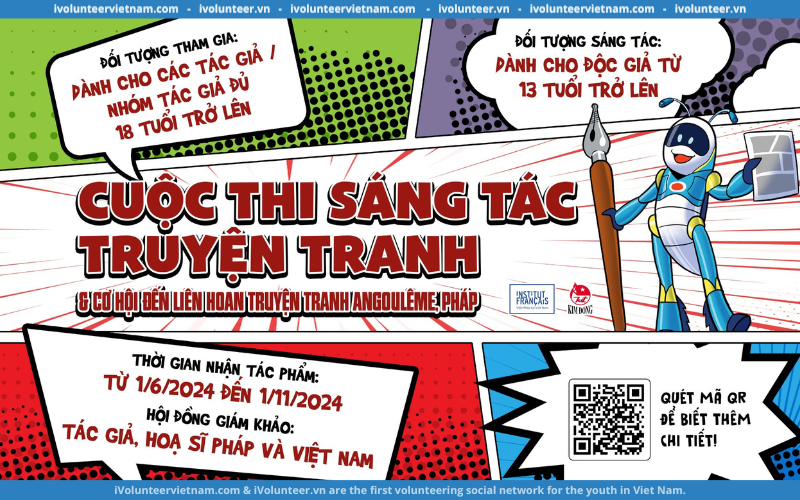 Cuộc Thi Sáng Tác Truyện Tranh Do Viện Pháp Tại Việt Nam và NXB Kim Đồng Tổ Chức-Cơ Hội Tham Dự Liên Hoan Truyện Tranh Tại Pháp.