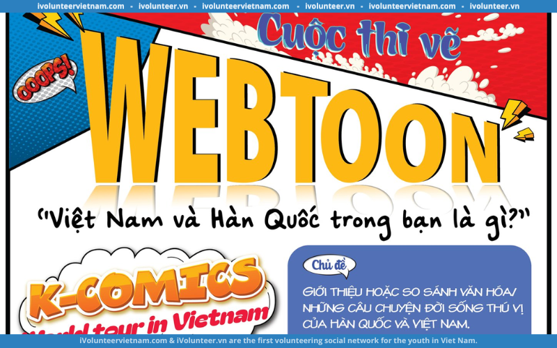 Cuộc Thi Vẽ Webtoon “Việt Nam Và Hàn Quốc Trong Bạn Là Gì?” Mở Đơn Đăng Ký