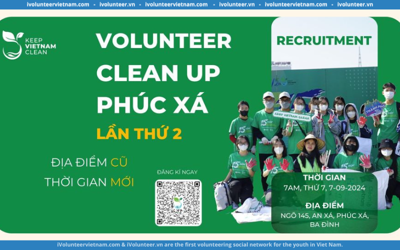 Keep Vietnam Clean Kêu Gọi Tình Nguyện Viên Cho Sự Kiện CLEAN – UP Tại Bờ Sông Hồng