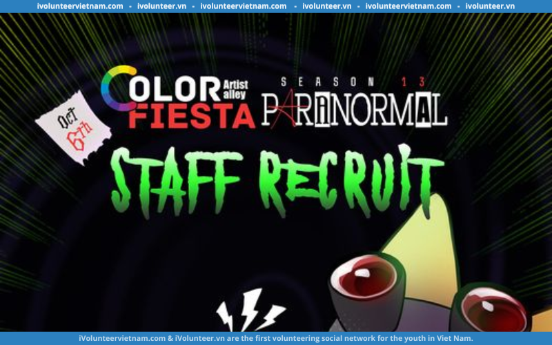 Sự kiện “COLOR FIESTA: PARANORMAL” Tìm Kiếm Cộng Tác Viên