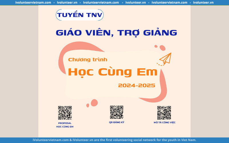 Cơ Sở Bảo Trợ Xã Hội Trẻ Em Thảo Đàn Tuyển Tình Nguyện Viên – Giáo viên, Trợ Giảng Cho Chương Trình Học Cùng Em Năm Học 2024 – 2025