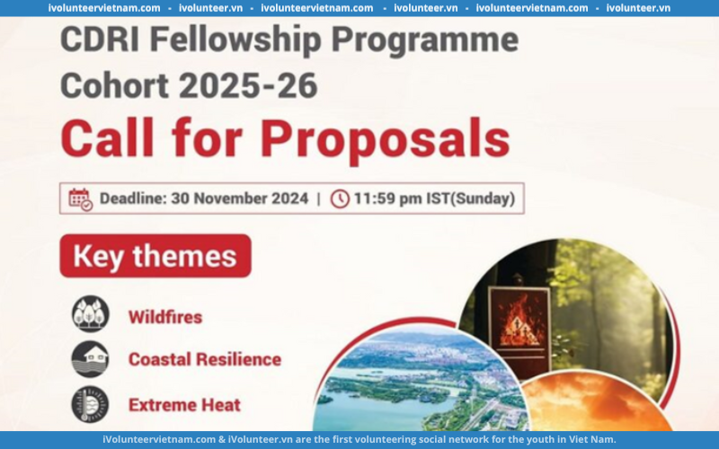 Học Bổng Toàn Phần Ngắn Hạn Từ Chương Trình CDRI Fellowship Programme 2025-2026