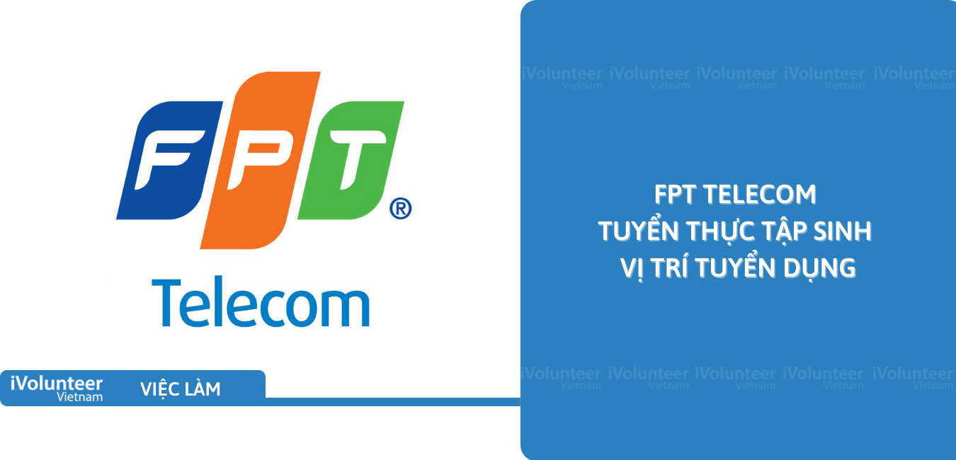 [HN] FPT Telecom Tuyển Thực Tập Sinh Vị Trí Tuyển Dụng