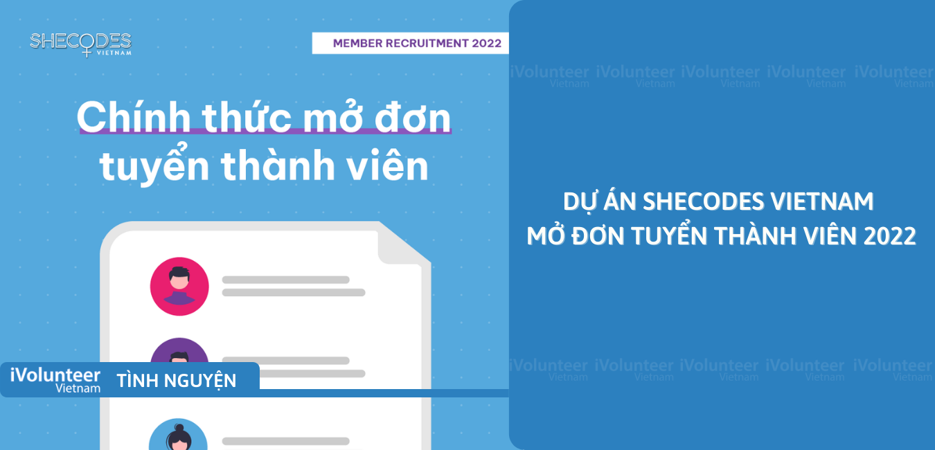 [Toàn Quốc] Dự Án SheCodes Vietnam Mở Đơn Tuyển Thành Viên 2022