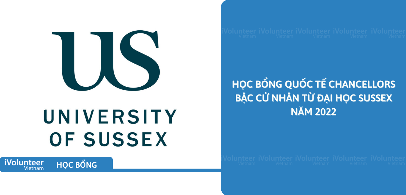 [Vương Quốc Anh] Học Bổng Quốc Tế Chancellors Bậc Cử Nhân Từ Đại Học Sussex Năm 2022