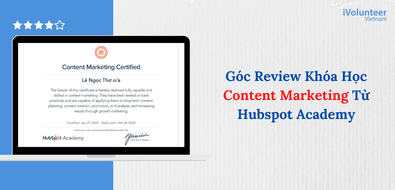 Góc Review Khóa Học Content Marketing Từ Hubspot Academy