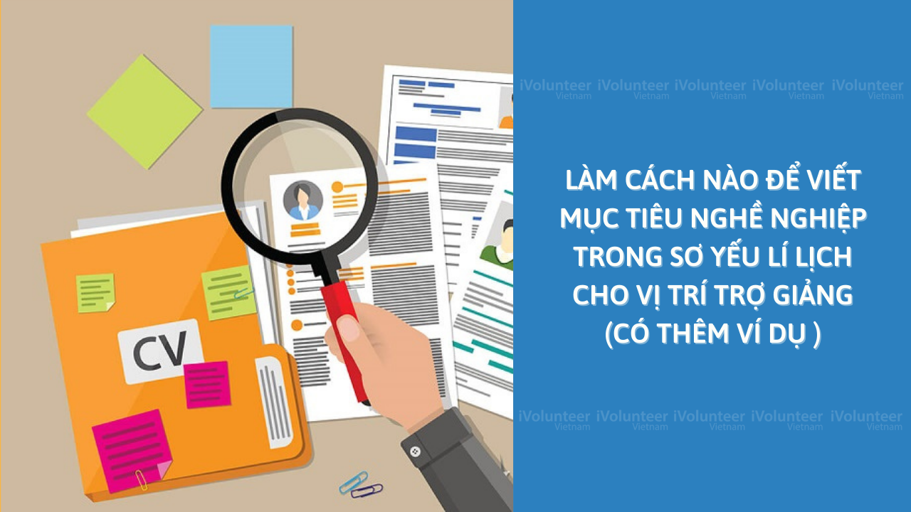 Làm Cách Nào Để Viết Mục Tiêu Nghề Nghiệp Trong Sơ Yếu Lí Lịch Cho Vị Trí Trợ Giảng (Có Thêm Ví Dụ )