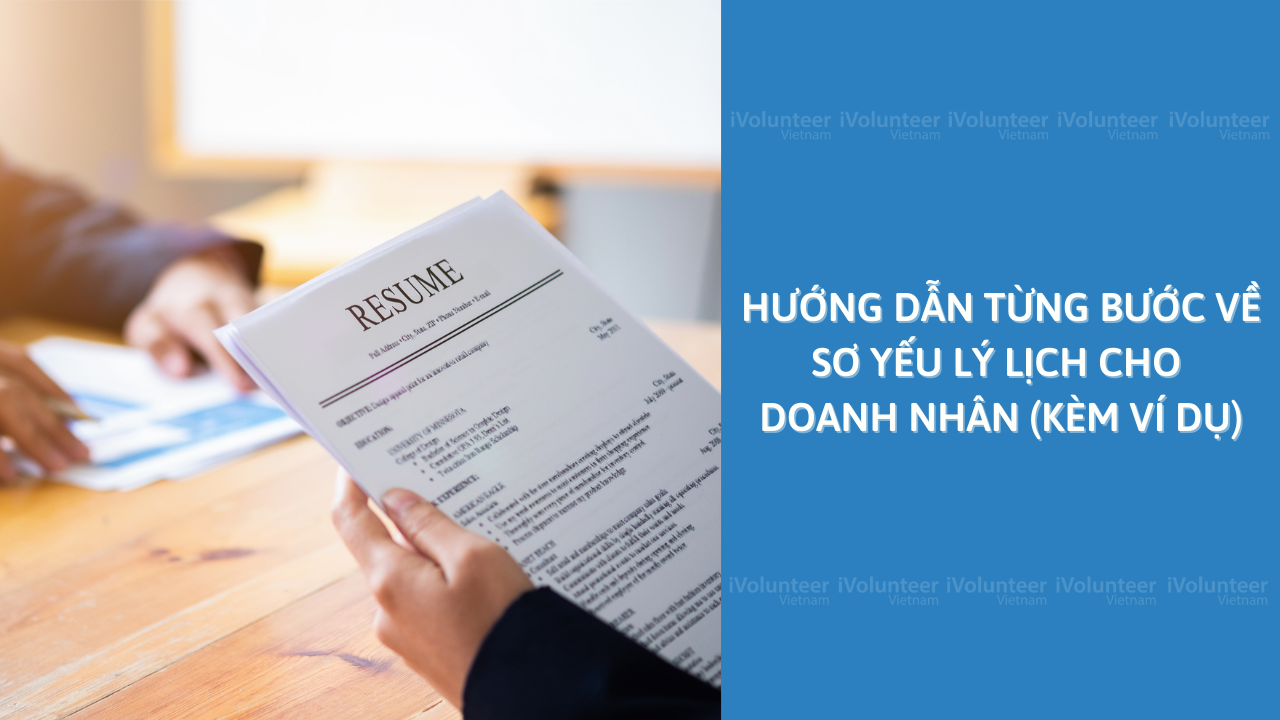 Hướng Dẫn Từng Bước Về Sơ Yếu Lý Lịch Cho Doanh Nhân (Kèm Ví Dụ)