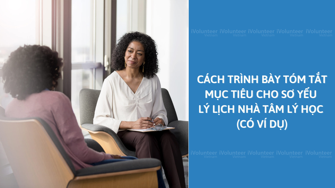 Cách Trình Bày Tóm Tắt Mục Tiêu Cho Sơ Yếu Lý Lịch Nhà Tâm Lý Học (Có Ví Dụ)