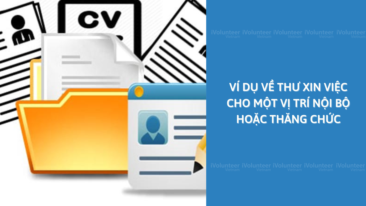 Ví Dụ Về Thư Xin Việc Cho Một Vị Trí Nội Bộ Hoặc Thăng Chức