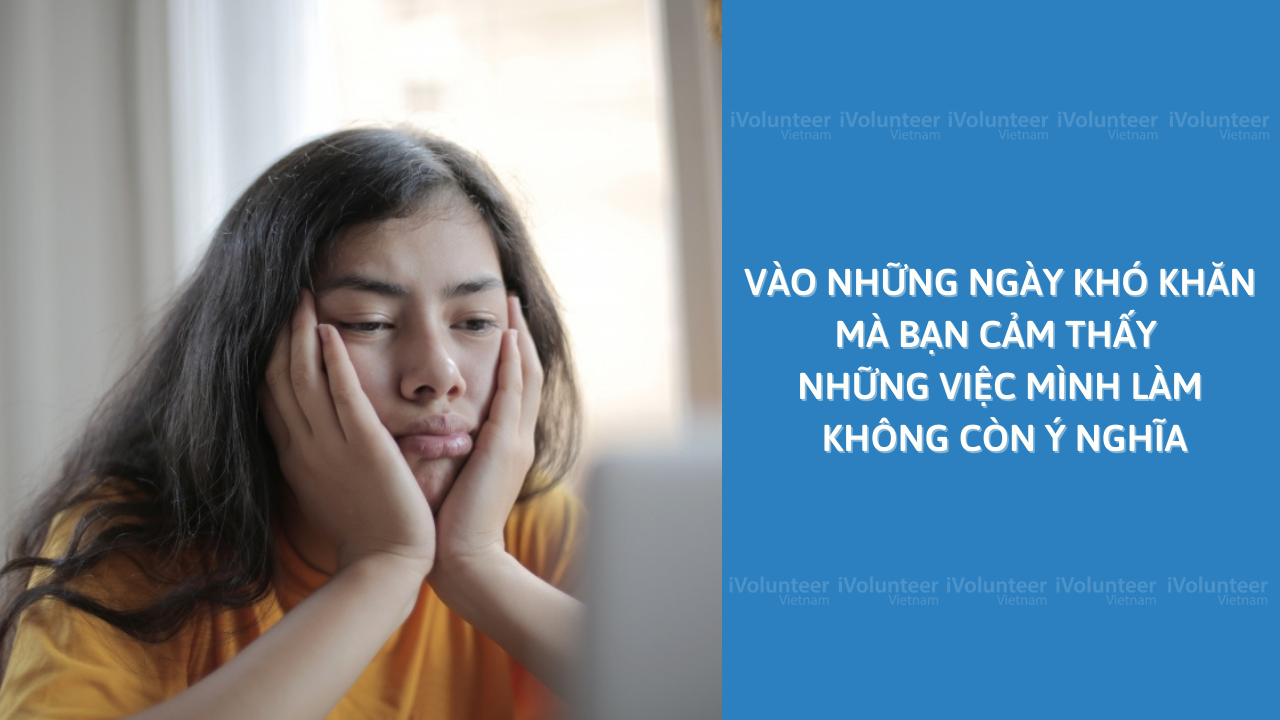 Vào Những Ngày Khó Khăn Mà Bạn Cảm Thấy Những Việc Mình Làm Không Còn Ý Nghĩa