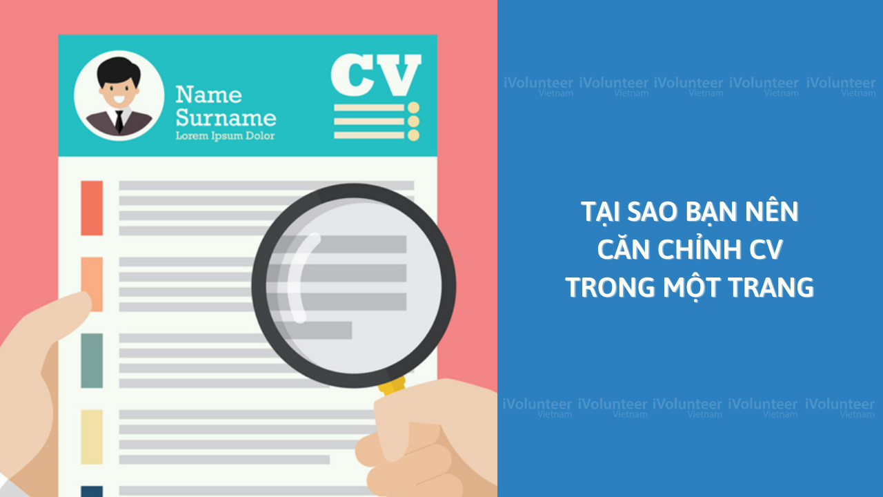 Tại Sao Bạn Nên Căn Chỉnh CV Trong Một Trang?