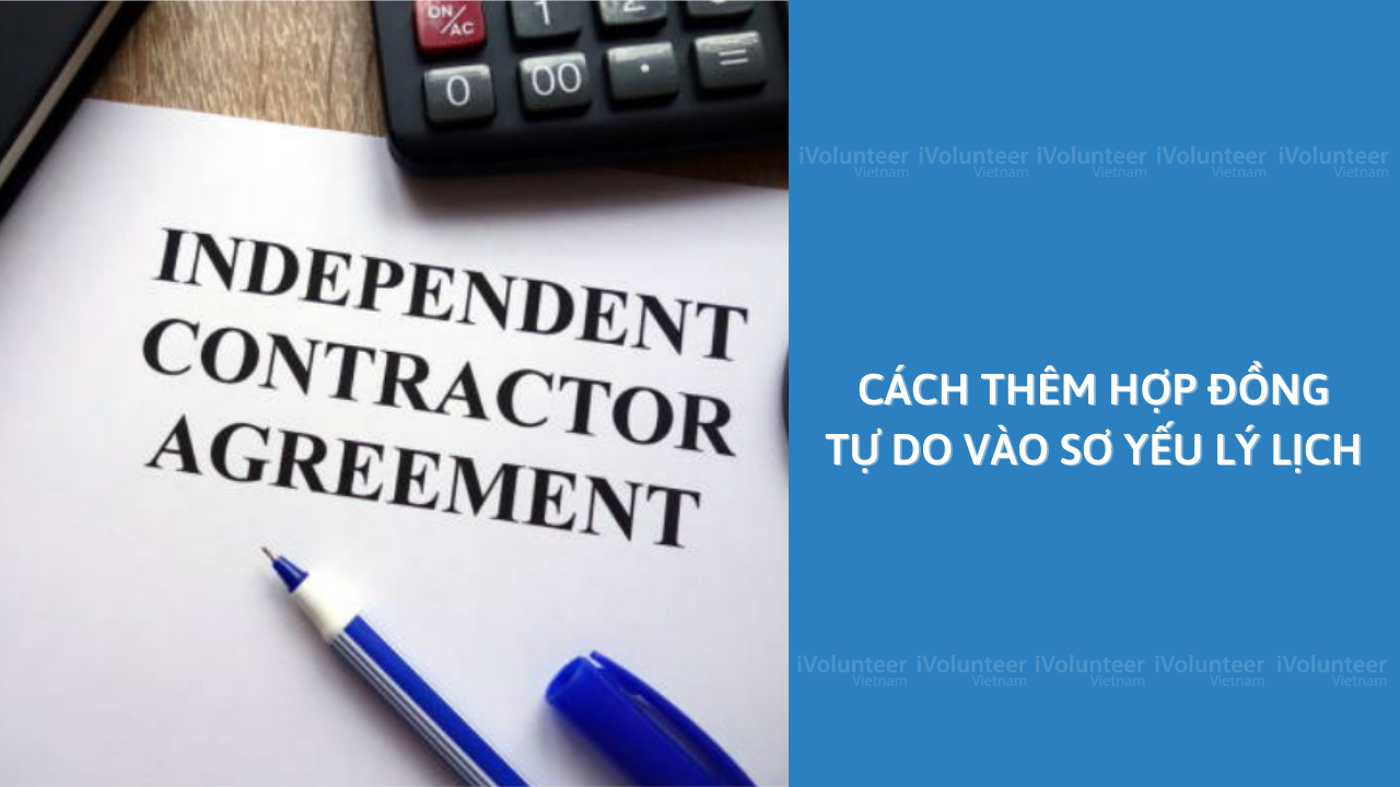 Cách Thêm Hợp Đồng Tự Do Vào Sơ Yếu Lý Lịch