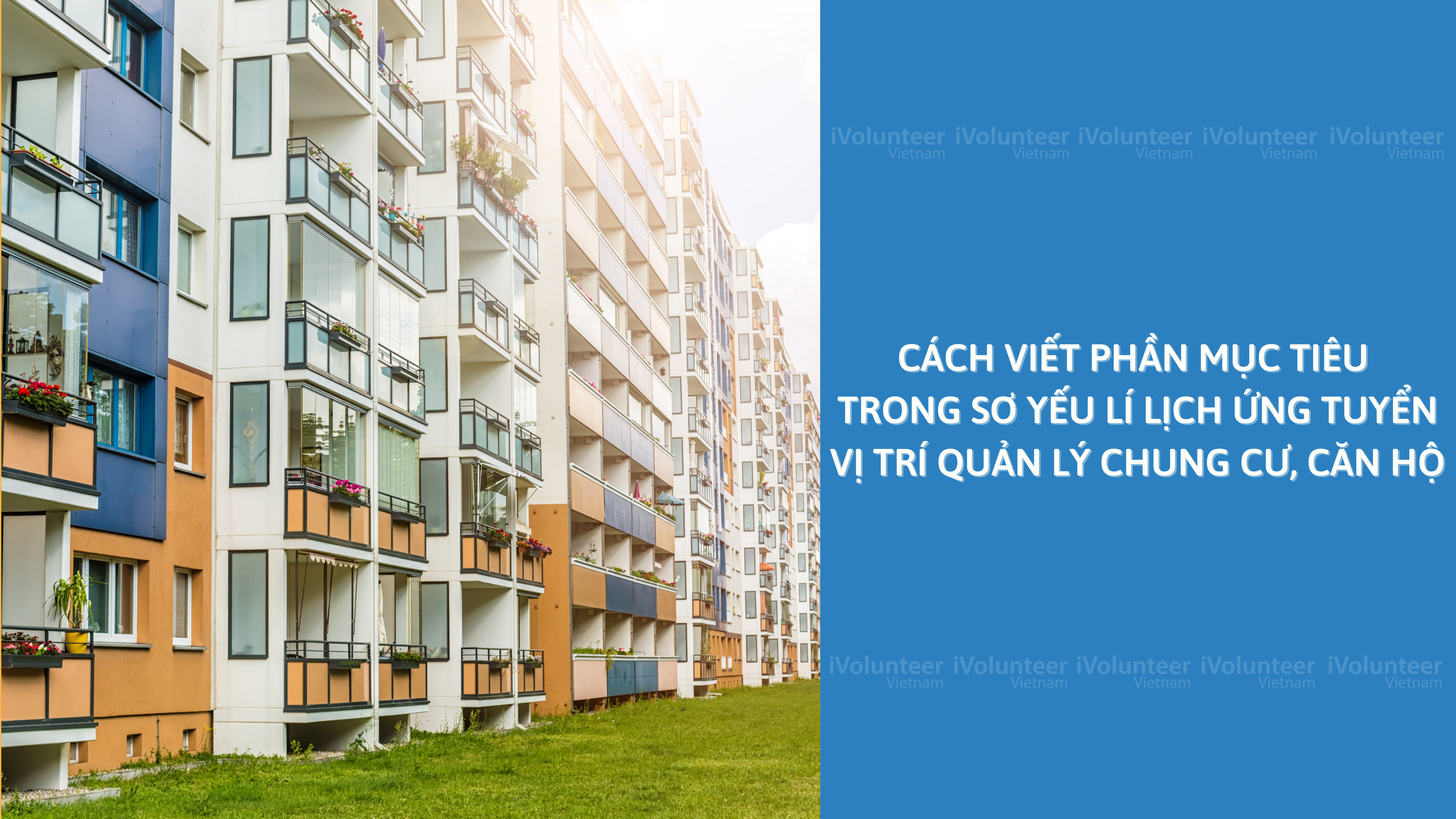 Cách Viết Phần Mục Tiêu Trong Sơ Yếu Lí Lịch Ứng Tuyển Vị Trí Quản Lý Chung Cư, Căn Hộ