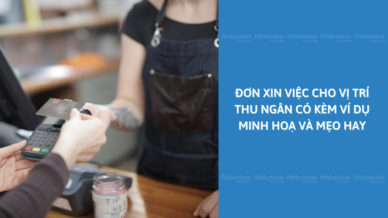 Đơn Xin Việc Cho Vị Trí Thu Ngân Có Kèm Ví Dụ Minh Hoạ Và Mẹo Hay