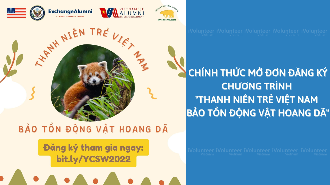 Young Conservationist To Save The Wildlife Tuyển Thành Viên Tham Gia Chương Trình 