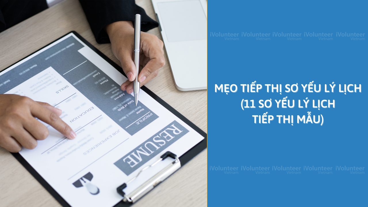 Mẹo Tiếp Thị Sơ Yếu Lý Lịch (11 Sơ Yếu Lý Lịch Tiếp Thị Mẫu)