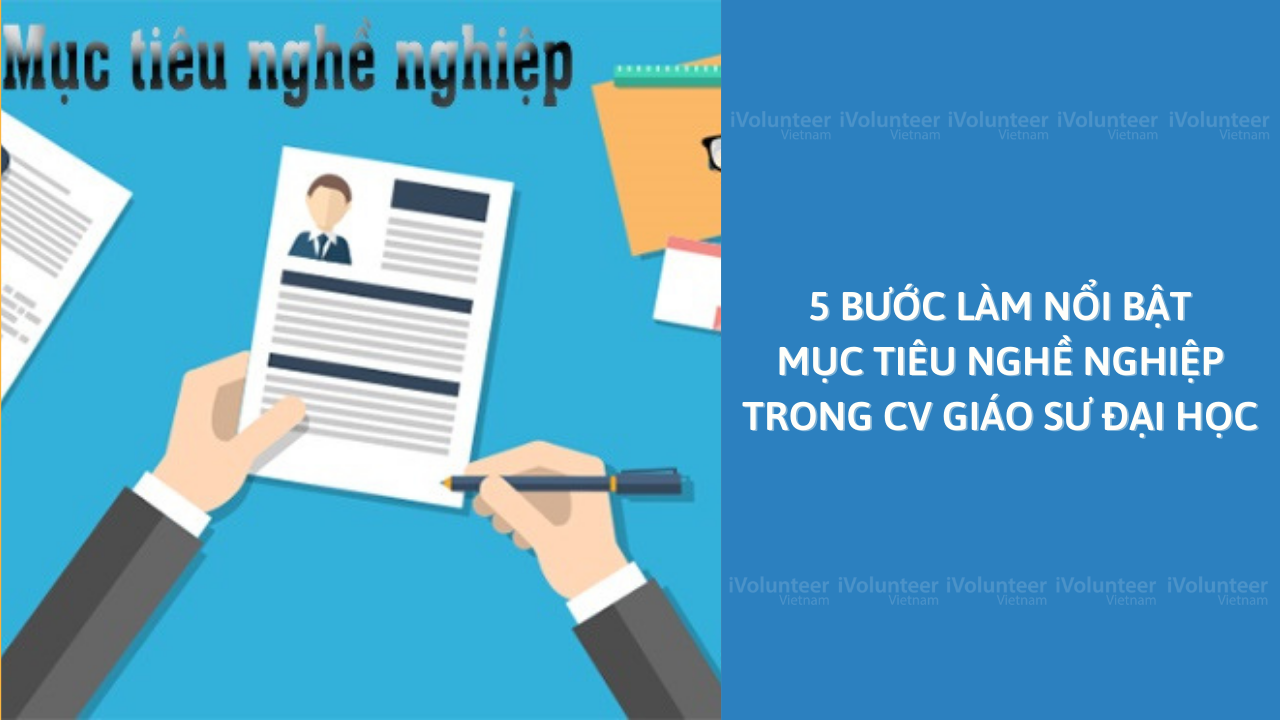 5 Bước Làm Nổi Bật Mục Tiêu Nghề Nghiệp Trong CV Giáo Sư Đại Học